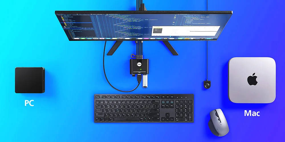 ATEN KVM pre PC a Mac