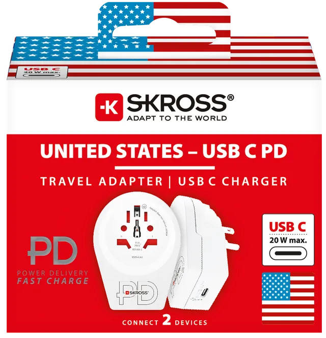 SKROSS World to USA USB-C