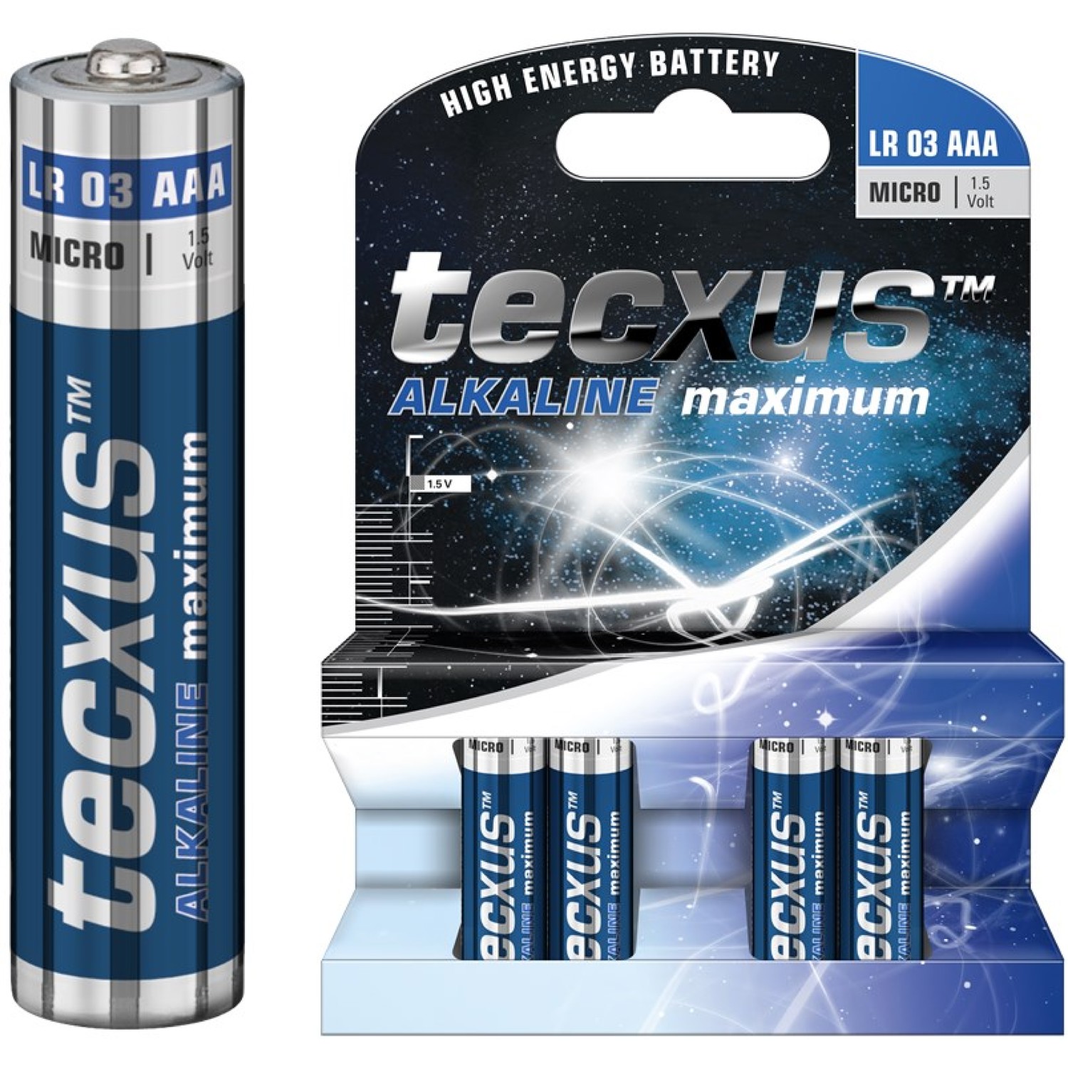 Tecxus AAA alkalické batérie