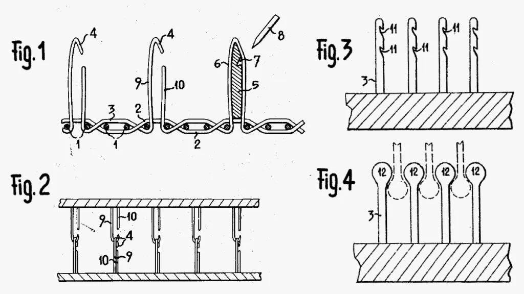 Patent pôvodného hook-and-loop systému