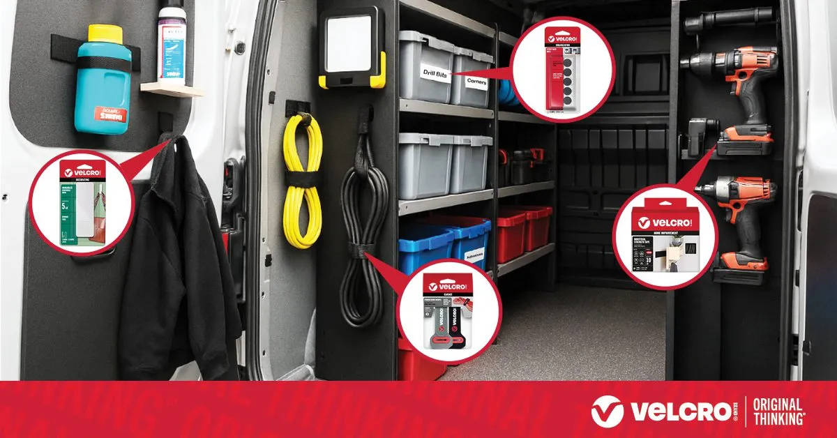 VELCRO® Brand organizácia profesionálneho vybavenia