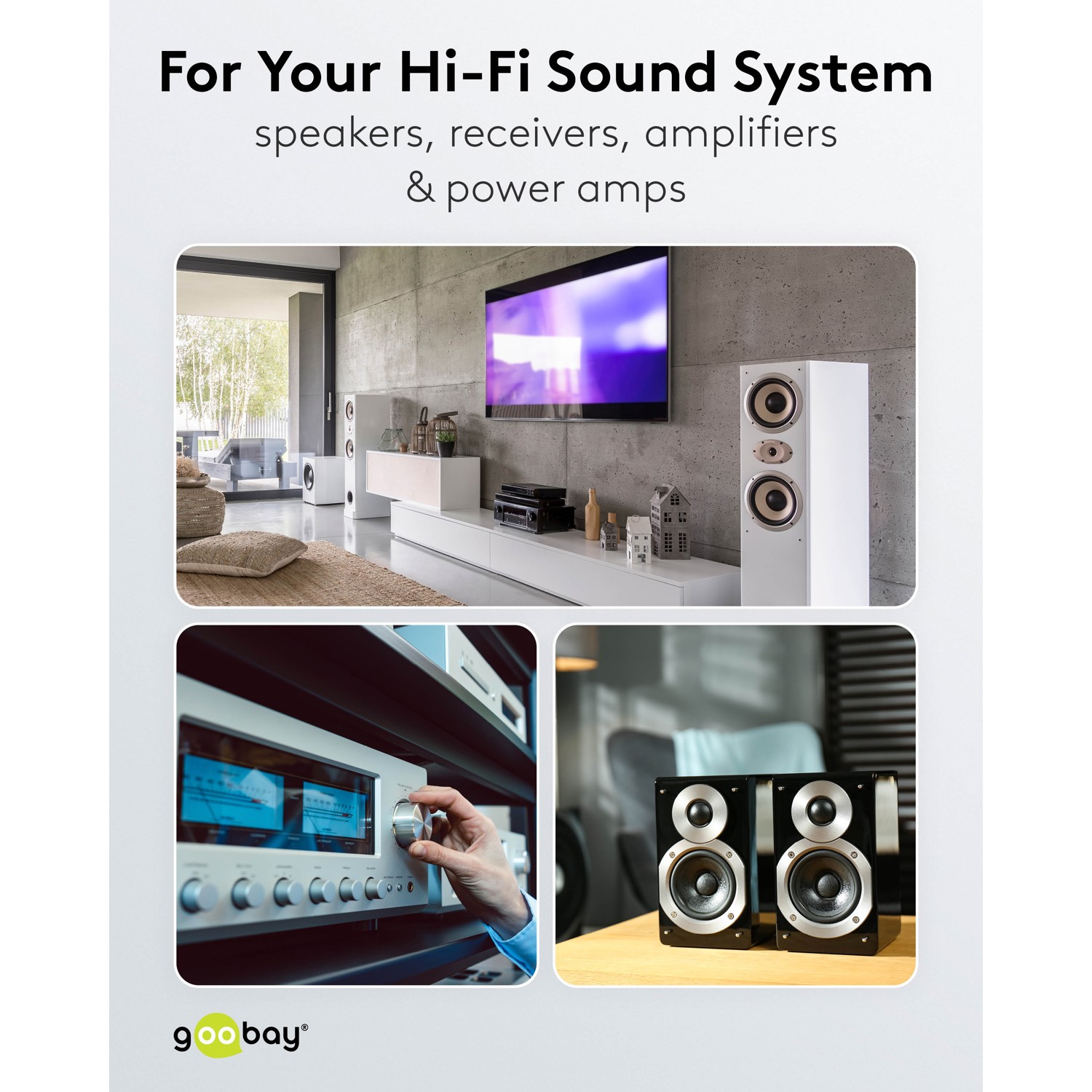 Goobay príslušenstvo pre Hi-Fi a audio